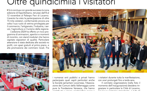 Rassegna stampa EspoVerbano: Rivista di Locarno, 24 dicembre 204
