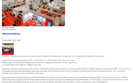 Ticinonews 17 novembre 2025