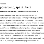 Rassegna stampa EspoVerbano: LaRegione 10 settermbre 2016