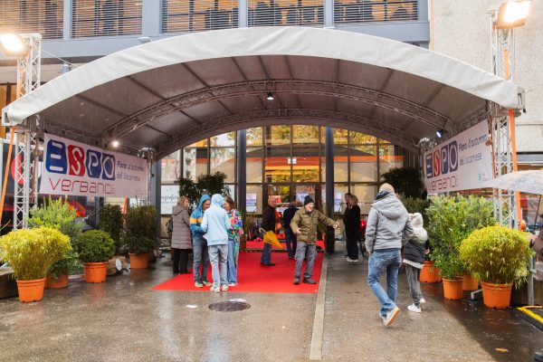L'ingresso di EspoVerbano al Palexpo FEVI di Locarno