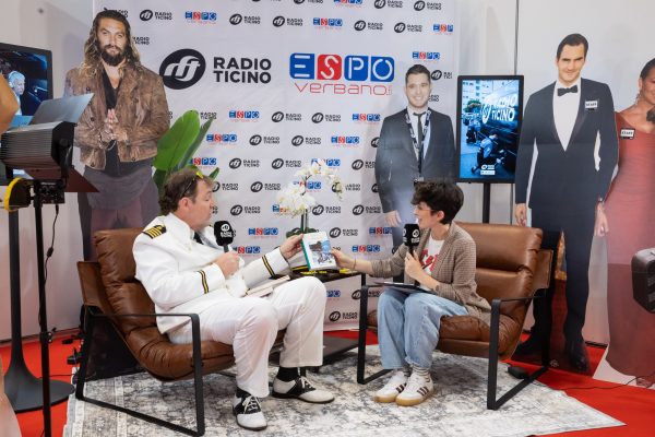 Lo studio di Radio Ticino a EspoVerbano